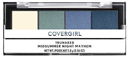 COVERGIRL Trunaked Quad Eyeshadow Palette, Night Mayhem, Midsummer Night Mayhem, 0.06 Ounce