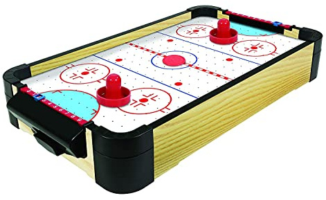 Merchant Ambassador – 40 cm Tabletop Air Hockey – Rasanter Spielspaß für Zuhause – für Spieler Aller Altersgruppen – Elektrischer Ventilator für fließende Bewegungen