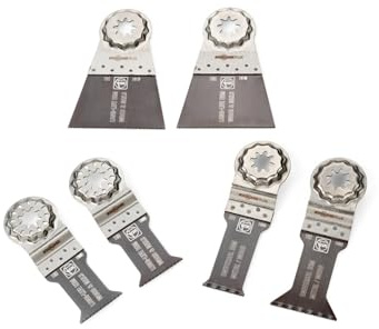 Fina dyksågblad Best of E-Cut StarlockPlus Wood & Metal (6 stycken, för multiverktyg/multifunktionsverktyg, sågblad för trä och metall) 35222967030