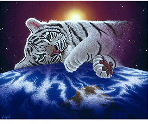 Yingxin34 5000 Teile Tiger und Planet Panorama-Puzzle, Holzpuzzle, 61.61x41.53 Zoll (156.5 x 105.5cm), Ab 6 Jahren, Fortgeschritten, 1 Set, 1 Puzzle, 5000 Teile, 1 Paket, 5000 Stück