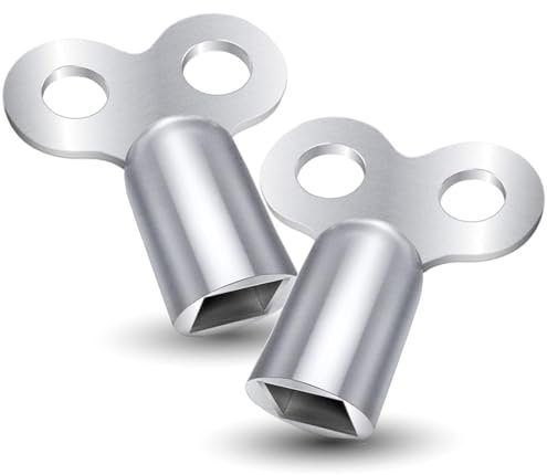 50 chiavi di sfiato per radiatori, stabili e robuste, adatte per riscaldatori (25 paia)