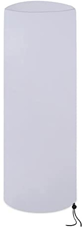 JAWSEU Cubierta de Calentador de Patio, Funda Estufa Exterior para Calentadores de Exteriores, 210D Oxford, Impermeable, Resistente al Viento, Redonda, 50 x 50 x 120 cm
