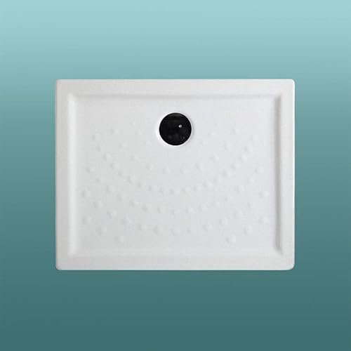 Kiamami Valentina - Piatto Doccia 70x120 in Ceramica Bianca Antiscivolo H6cm | Malta