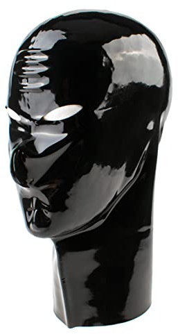 Rubberfashion Latex Maske - Latexmaske Haube mit Öffnungen Mund Nase Augen für Damen und Herren