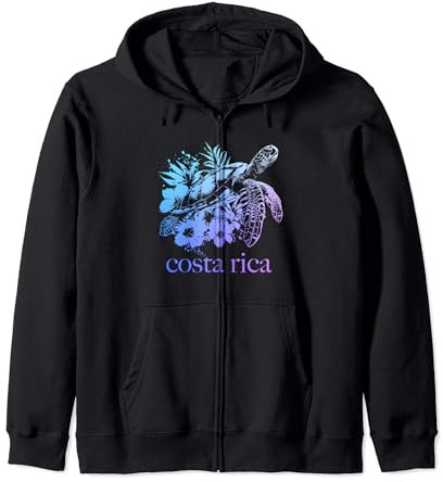 Souvenir zum Tauchen mit Meeresschildkröten aus Costa Rica Kapuzenjacke