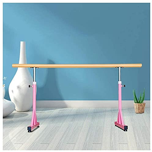 Tragbarer Tanzstock, Ballettstange für zu Hause, freistehende Ballettstange für Erwachsene und Kinder, Stretching, verstellbare Yoga-Ausrüstung (Pink 1 M)