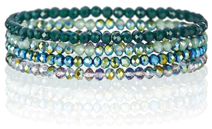 Wanheart Damen Perlen Armband Boho Modeschmuck Mehrschichtiges Steine Armband Beste Freundin Geschenk