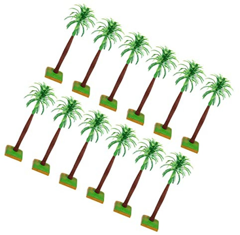 Alipis 12stücke Mini Kokosnussbaum Cake Topper Simulierte Kokospalme Für Strandpartys Kreative Dekoration Für Kuchen Und Desserts Hochwertigem Kunststoff Für Feiern Und Besondere