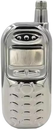 Folpus Flachmann, Handy-Flachmann, Weinflasche, auslaufsicherer Bierflachmann, Mini-Trinkgefäß, 85 ml, Edelstahl, mit Abdeckung für Reisen im Freien