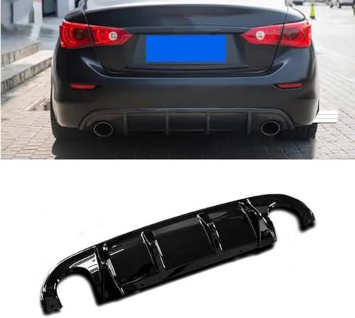 PWBYU Auto Heckstoßstange Spoiler für Infiniti Q50 Sport Model 2014 2015 2016 2017,Kratzschutz Heckspoiler Diffusor Stoßstange Chassis Spoiler Diffusor