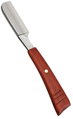 Ipetboom Manueller Vintage Bartrasierer Für Friseursalons Mit Holzgriff Und Zinklegierung Sanfte Rasur Für Herren Tragbarer Salon Rasiermesser Für Präzises Schneiden