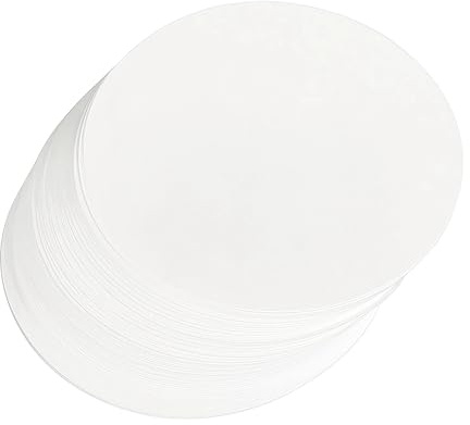 500 Feuilles de Papier Cuisson Rond 10cm - Papier Sulfurisé Antiadhésif pour Hamburger - Séparation des Steaks Hachés - Compatible Presse à Burger