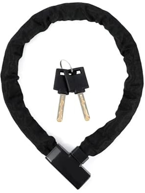 DGOINGPI Pinza Antirrobo Moto Candado de Cadena antirrobo Grueso para Motocicleta, candado para Bicicleta, 1 m, Multiusos, para Puerta de Armario, Accesorios para Bicicleta(Simple 103cm)