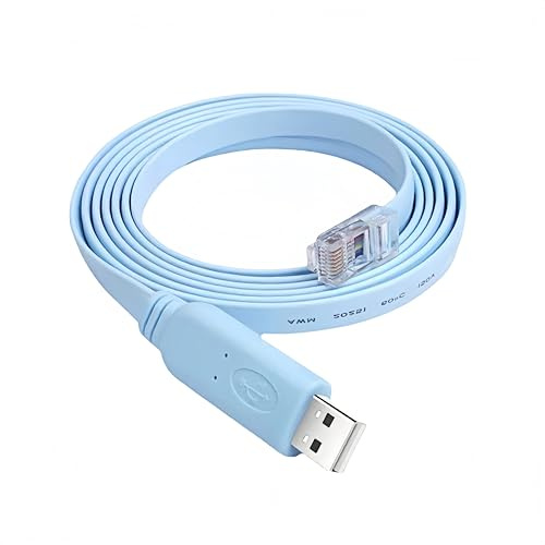 HONGLINSONG Console Cable for Cisco, USB to RJ45 Cable with PL2303 Chip, RS232 Console Cables, USB to Ethernet Cables for Cisco Windows Vista MAC Linux
