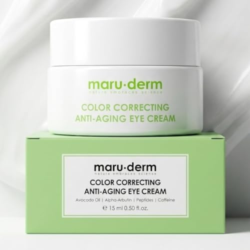 Maruderm Anti-Aging Augencreme – Reduziert Falten & Augenringe | Straffende & Aufhellende Augenpflege für Glatte & Strahlende Haut, 15 ML