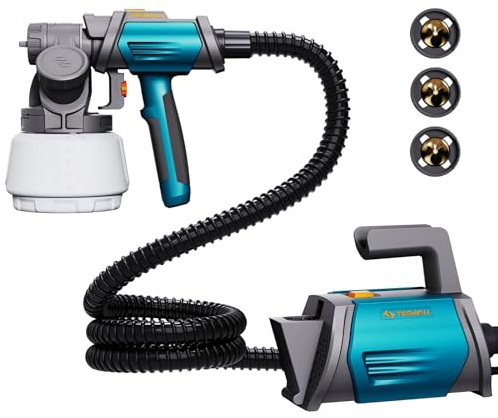 Tilswall Shark800 Pistola Pintura Electrica, Pulverizador de Pintura, Azul