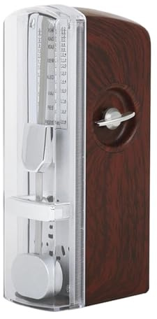 Mechanisches Metronom, Musik-Metronom, universelles Musikinstrument, lauter Ton for Klavier für Musikinstrumente(Wine Red)