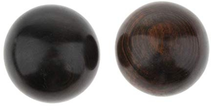 Tubayia 2 Stück Holz HandBall Massage Ball Triggerpunkt Massagegerät für Männer und Frauen