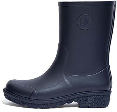 Fitflop Women's Wonderwelly - Short Rain Boot, Midnight Navy, 5 UK
