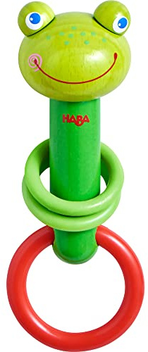 HABA 305923 - Klangfrosch, Klangspielzeug ab 6 Monaten, made in Germany grün