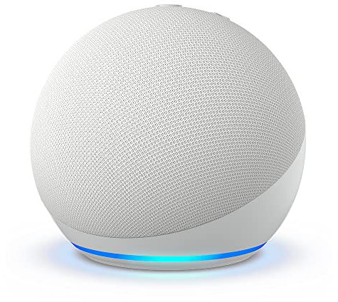 Echo Dot (Neueste Generation) | Smarter WLAN- und Bluetooth-Lautsprecher mit Alexa und gigantischem, sattem Klang | Weiß