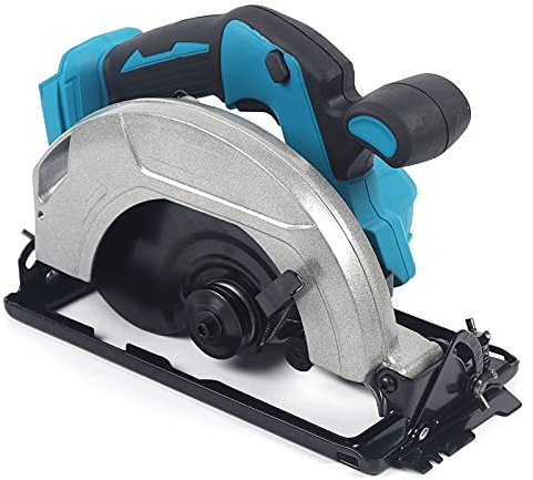 Battericirkelsåg, skärmaskin, träbearbetning, elektrisk cirkelsåg, 4 500 RPM batteridriven handcirkelsåg, cirkelsåg 185 mm för 18 V litiumbatteri