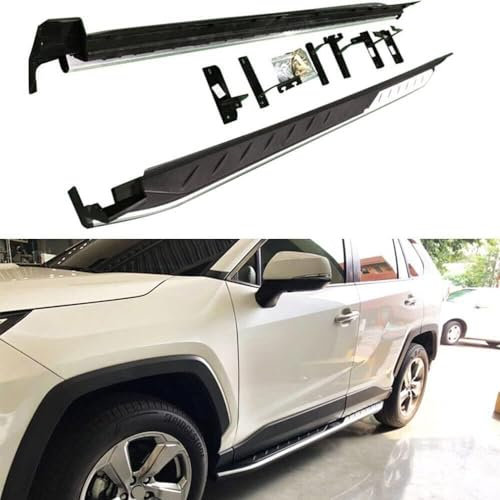 GENMAIBIGAO Auto Seitenschweller für Toyota RAV4 RAV-4 2019-2022,Kratzfest Auto Seitenschürze Seitenrock Flügel Diffusor Autoteile