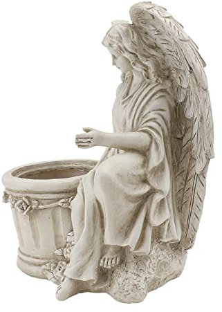 POPETPOP 1stück Europäischer Stil Engel Mädchen Blumentopf Statue Für Garten Deko Kreatives Design Aus Hochwertigem Resin Für Pflanzen Und Sukkulenten Beige