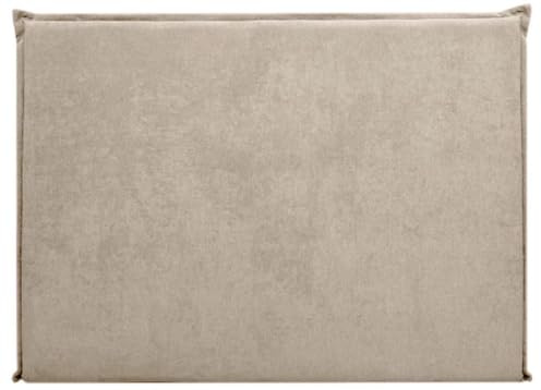 +Mueblesss Cabecero tapizado desenfundable de Espuma con Ribete, tapizado en Tejido Antimanchas, 100 cm de Altura (Beige 5, 100cm (Camas de 90))