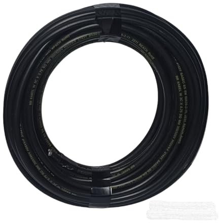 10 Metre 3 Core 2.5mm CYKY-J Solid Core Black Heavy Duty Tough Cable for Garden Sockets, 450V/750V