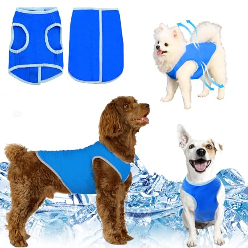 Norhogo Breathable Mesh Ice Vest with Velcro Harness for Outdoor, size-M | cool vests for dogs, pet cooling jacket, dog cooling vest, Breathable Puppy Cool Vest with Velcro Harness, Dog Cooling Jacket