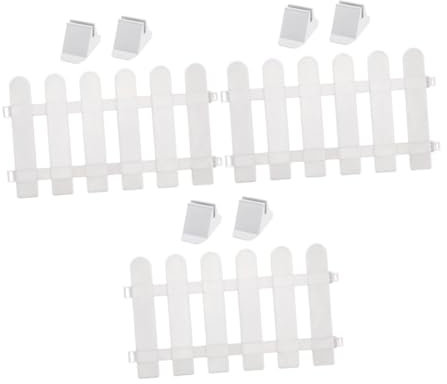 BESPORTBLE Clôture De Jardin Décorative en PVC pour Lextérieur Robuste Et Légère Idéale pour Les Parterres De Fleurs Et La Décoration De La Pelouse