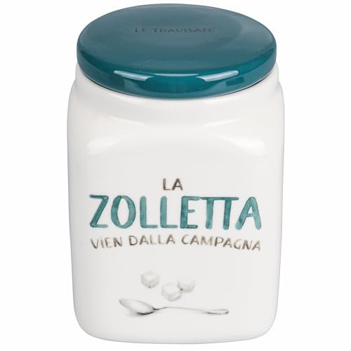 Villa d'Este Home Tivoli Pot à sucre 750 ml en porcelaine New Bone China, Le Travisate