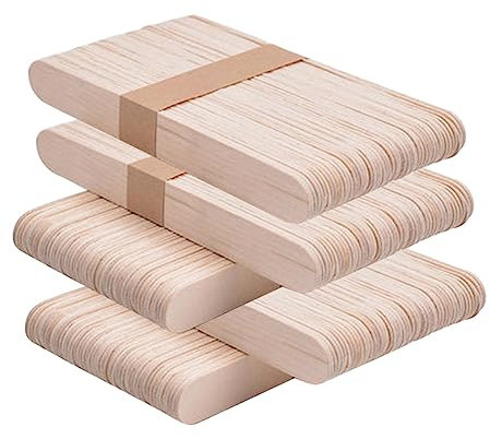 BELLIFFY Kindergarten-eisstäbchen 250 Stück Holz-lolli-bastelstäbchen Für Eisstäbchen-set