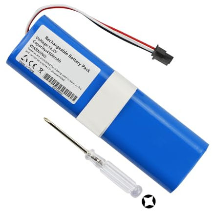 K KYUER 4500mAh Ersatz Saugroboter Akku für Philips Homerun 3000 Series Robot Vacuum Cleaner Homerun XU3110/01 XU3110/02 PN: C1048A2 with Tools 14.4V