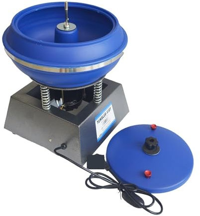 YQVEOT Polisseuse, Machine de Polissage de Vibration 12 Pouces Bijoux Jade Jade Jade Vibration meuleuse métal ébullition équipement pour Voiture, Polissage(Blanc)