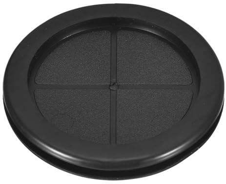 QUARKZMAN Occhielli in Gomma 70mm Foro di Perforazione, Guarnizione Anello per Tappi Fori a Doppia Faccia ID 60mm Passacavi Scrivania per Protezione dei Cavi Firewall, Nero