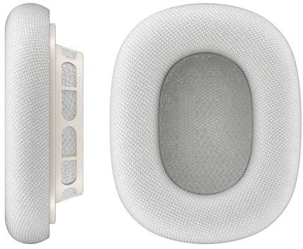 VONMÄHLEN Air Cushions - Ersatz Ohrpolster für AirPods Max, magnetische Befestigung, atmungsaktiv und schweißresistent - hellgrau