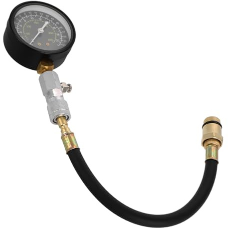 NOLITOY Kit de Test de Compression Moteur avec Manomètre Multifonction Outil Pratique pour Entretien Automobile DIY Mesure Précise Pression des Composants de Voiture