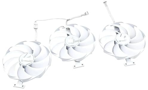 ​For RTX 4070Ti 4080 4090 Vulcan White 100MM Graphics Card Replacement Fan Computer cooling part