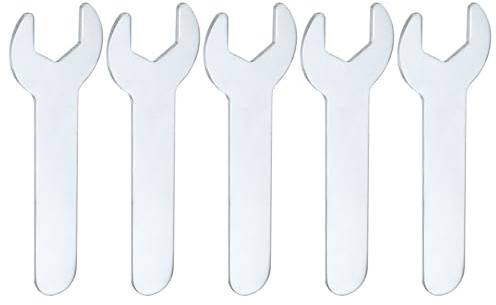 sourcing map 5 chiavi super sottili con estremità aperta, 12 mm, metriche, lunghe 70 mm, spessore 1,5 mm, leggere, a forma di U, chiavi a estremità singola, per riparazione automobilistica e