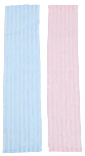 Generic 2 Stück Peeling Badetücher aus Polyester für Männer Langer Körper Schrubber mit Massagefunktion zur Tiefen Reinigung von Nacken und Rücken im Badezimmer