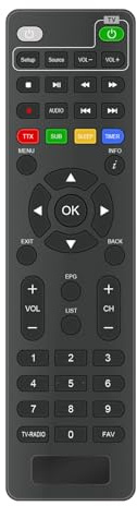 Telecomando Fit for DIPROGRESS Receiver DPS102TV TIVUSAT DECODER