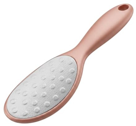 2 in 1 Edelstahl Hornhautentferner - Professionelle Hornhautfeile | für Fußpflege, Sanftes Hornhaut Entfernen Fuß, Doppelseitige Fußfeile Nass & Trocken, Ergonomischer Hornhauthobel