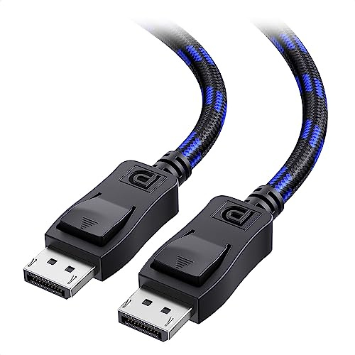 [VESA Certified] Cable Matters 9.8 ft 32.4Gbps Braided DisplayPort Cable 1.4, 8K 60Hz / 4K 240Hz DisplayPort 1.4 Cable with FreeSync, G-SYNC and HDR for Gaming Monitor, PC, RTX 4080/4090, RX 6800/6900