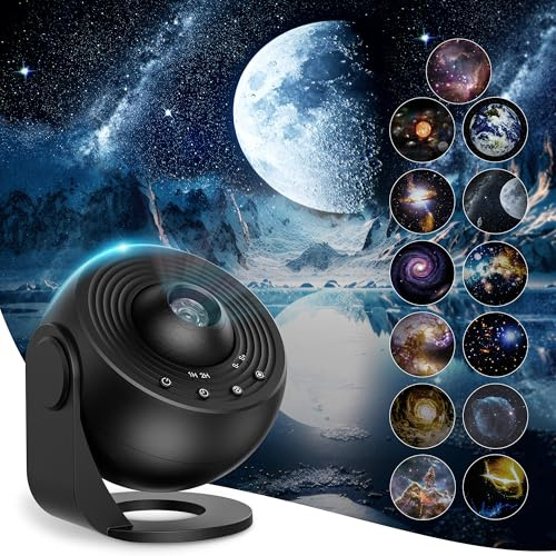 Galaxy Projector for Bedroom, 13 in 1 Star Projector Galaxy Light, Nebula Night Light Milky Way Projector with Timer, LED Space Planetarium Lamp Room Decor for Kids, Mothers Day Gifts
