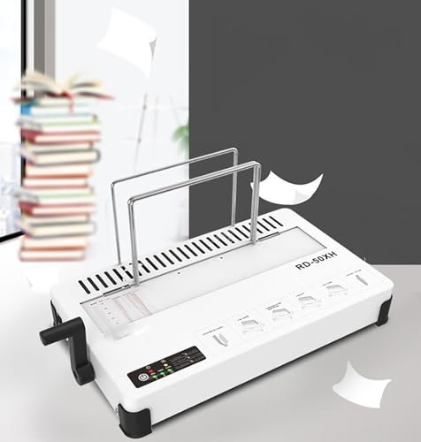 SAGGION Heißklebebindegerät, Bindegerät Für A4-Dokumentenbücher, Vertragsausschreibungen, Maximale Bindedicke 50 Mm, Keramik-PTC-Heizung, 3-stufige Temperaturregelung