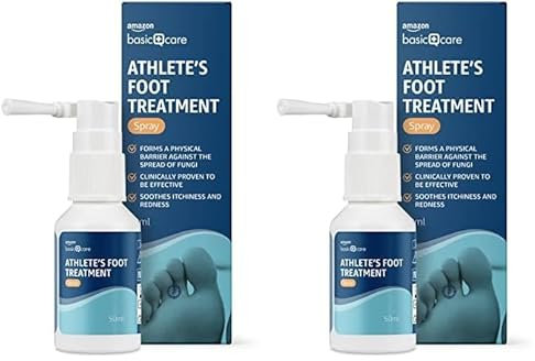 Amazon Basic Care Fußpilz Spray, 50 ml (Packung mit 2)