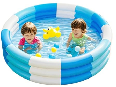 Piscina infantil - Piscina hinchable para exteriores, colchón grueso, juegos de agua para familias | Ideal para casa, jardín, camping, hinchables, balsa de piscina, juego, piscina flotante,