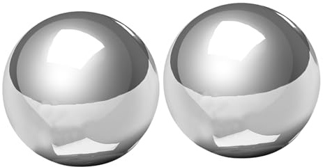 JOINPAYA 2 Globos De Observación para Jardín Exterior Bola De Espejo De Metal Esferas De Jardín Bola De Espejo para Exterior Globos De Césped